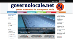 Desktop Screenshot of governolocale.net